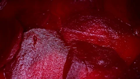 Beet beetroot slices food video footage Stock Footage 102590946