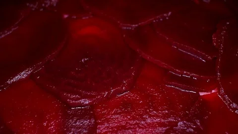 Beet beetroot slices food video footage Stock Footage 102590977