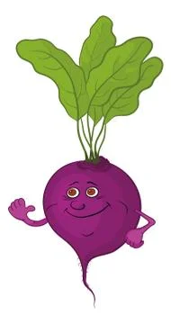 Beet character Stock Illustration