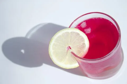 Beet drink with lemon Stock Photos