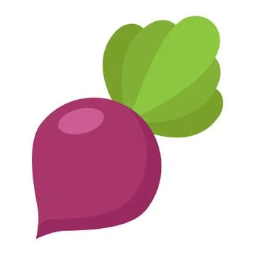 Beet flat icon, vegetable and diet イラスト素材