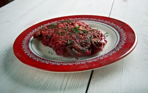 Beet Fritters Stock Photos