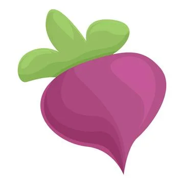Beet icon cartoon vector. Organic food Stock Illustration