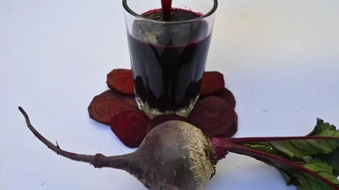 Beet juice. Stock Footage 264477869