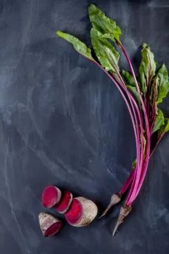 Beet leaves and beetroot Foto stock