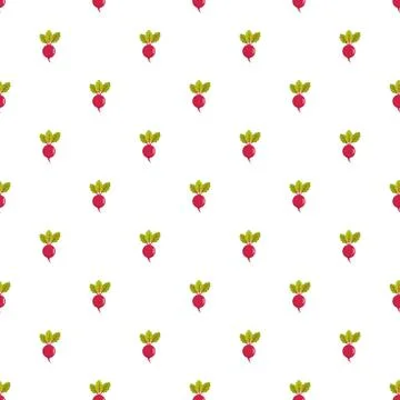 Beet pattern seamless Stock Illustration