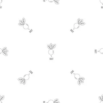Beet pattern seamless 스톡 일러스트