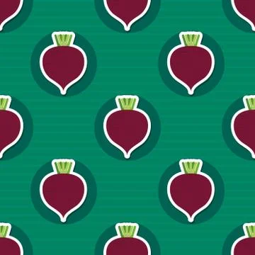 Beet pattern. seamless texture with beetroot 库存插图