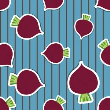Beet pattern. seamless texture with beetroot Stockillustratie
