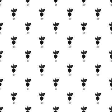 Beet pattern seamless vector Stockillustratie