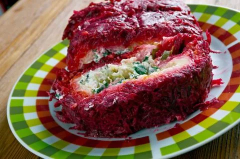 Beet roulade Fotos Stock