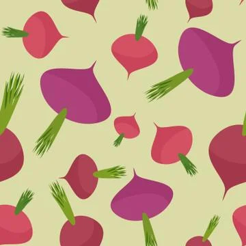 Beet seamless pattern. Burgundy background vector beet vegetable Illustrazione stock