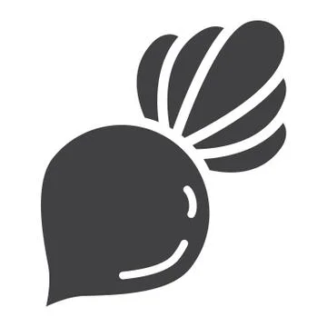 Beet solid icon, vegetable and diet イラスト素材