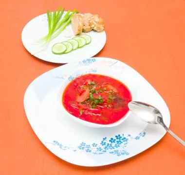 Beet soup Stock Photos