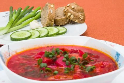 Beet soup Stock Photos