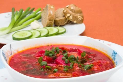 Beet soup Stock Photos