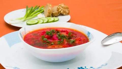 Beet soup Stock Photos