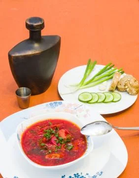 Beet soup Stock Photos