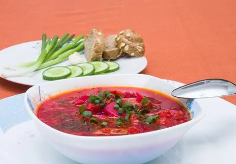 Beet soup Stock Photos