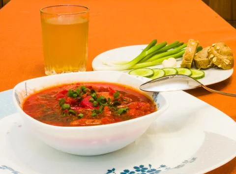 Beet soup Stock Photos
