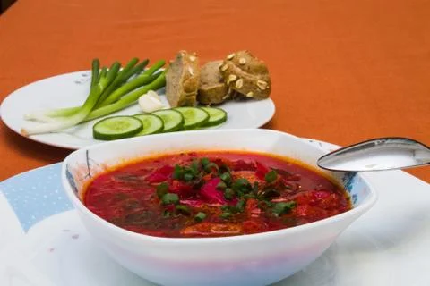Beet soup Stock Photos