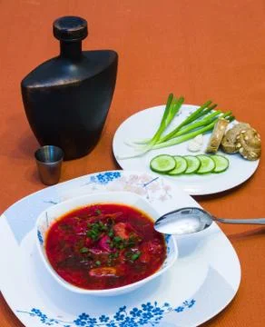 Beet soup Stock Photos