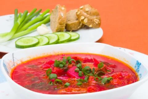 Beet soup Stock Photos