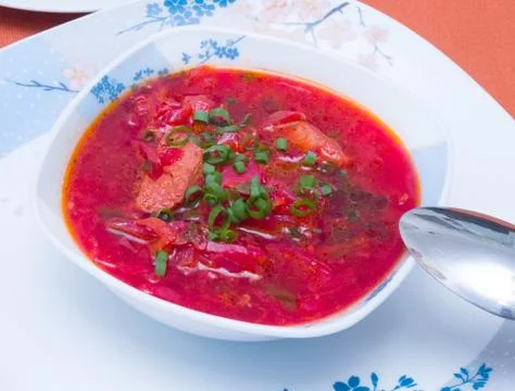 Beet soup Stock Photos