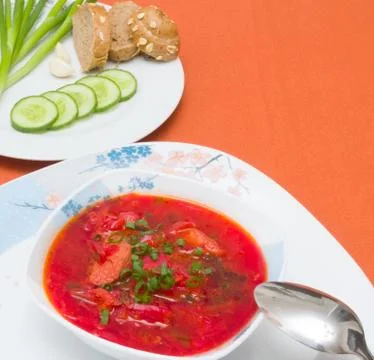 Beet soup Stock Photos