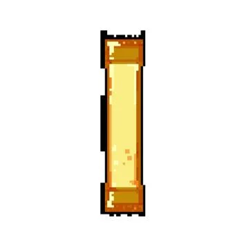 Beet sugar bag pixel art vector illustration Stock Illustration