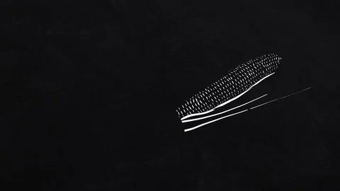 Beet sugar - self-drawing lines Stock Footage 110958090