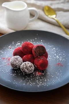 Beet Truffles 库存照片