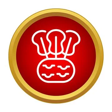 Beet vegetable icon in red circle Stock Illustration