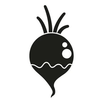 Beet vegetable icon representing healthy eating and vegan food Stock Illustration