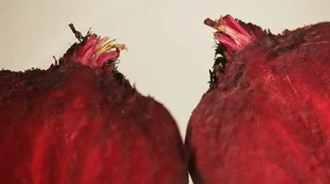 Beet on white background Video stock 22244511