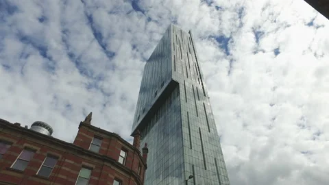 Beetham Tower in Manchester's Deansgate Vídeo Stock 134407061