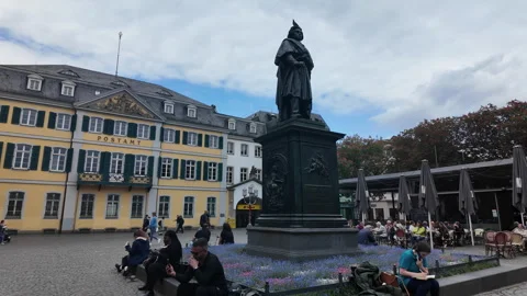 Beethoven statue Bonn Stock Footage 336340111