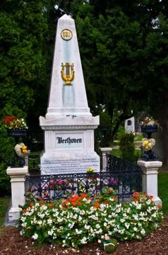 Beethoven's grave Stock Photos