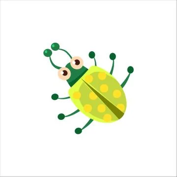 Beetle From Above Icon Stock Illustration