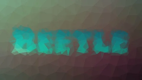 Beetle appearing techno tessellation looping moving polygons Video stock 109240637