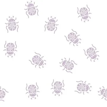 Beetle bug egypt glyph vector seamless pattern 스톡 일러스트