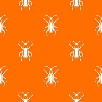 Beetle bug pattern seamless Illustrazione stock