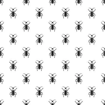 Beetle bug pattern vector Illustrazione stock