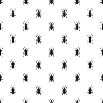 Beetle bug pattern vector Stock Illustration