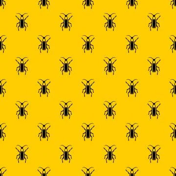 Beetle bug pattern vector Illustrazione stock