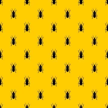Beetle bug pattern vector Illustrazione stock