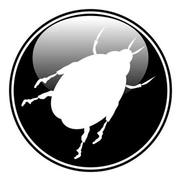 Beetle button Stock Illustration
