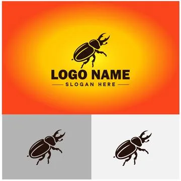 Beetle logo vector art icon graphics for company brand business logo templat Stock Illustration