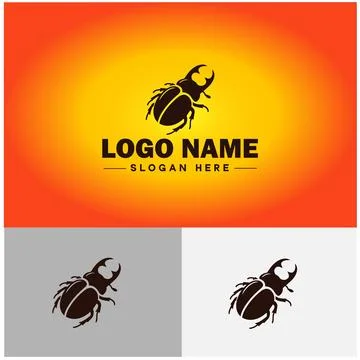 Beetle logo vector art icon graphics for company brand business logo templat Stock Illustration
