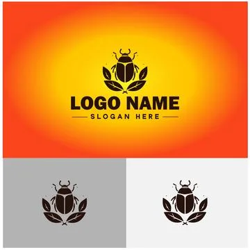 Beetle logo vector art icon graphics for company brand business logo templat Stock Illustration